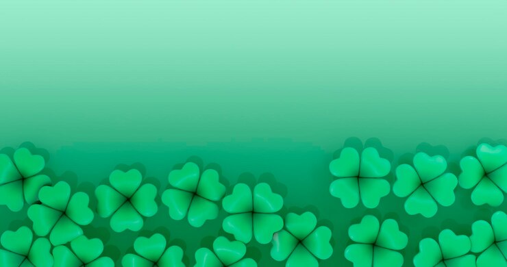PSD un fondo verde con corazones en forma de corazones