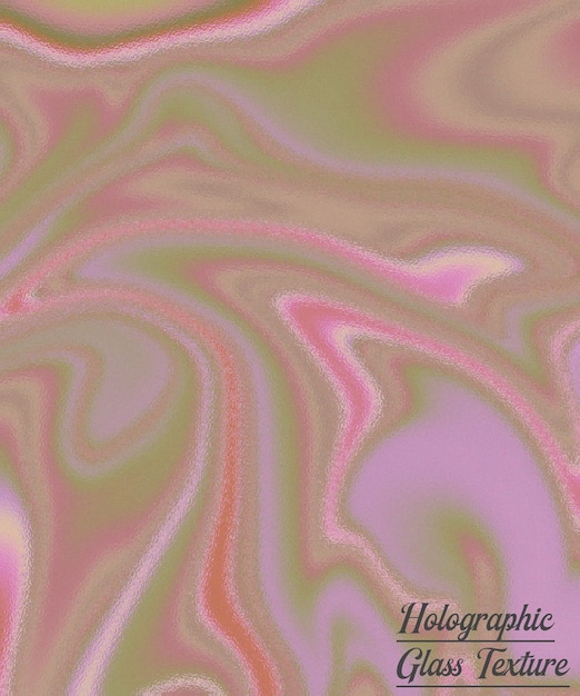 Fondo de vidrio de color con gradiente holográfico