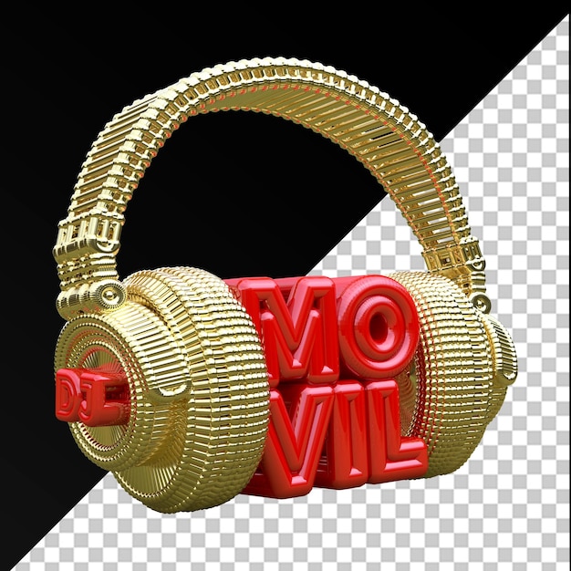 Fones de ouvido 3d dj gold dj movil