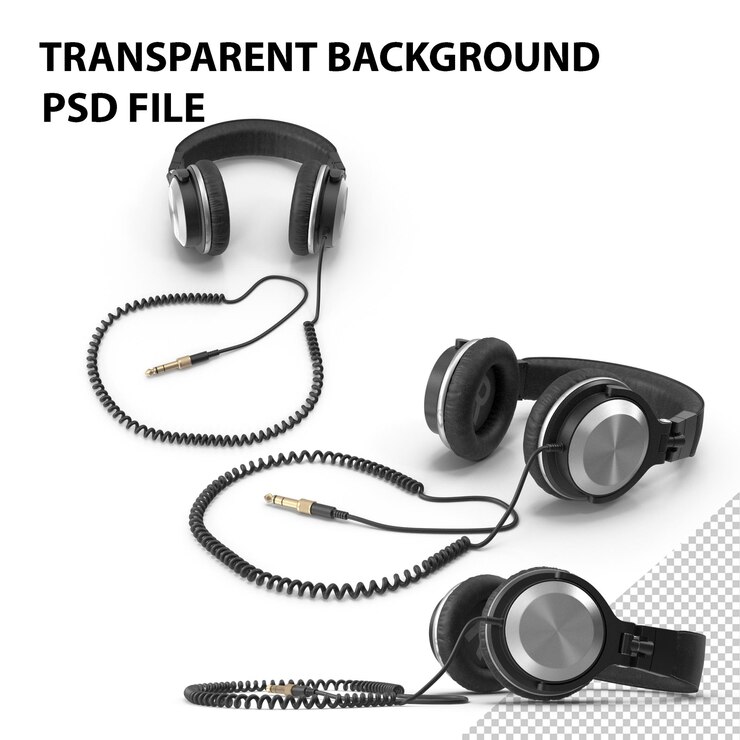 PSD fones de ouvido dj png