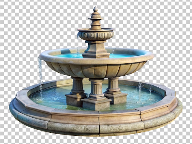 PSD fontaine avec éclaboussure d'eau