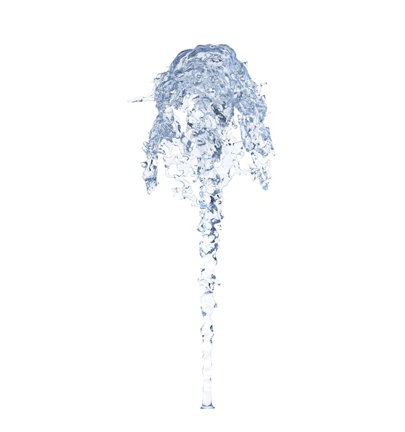 Fontaine isolé fond transparent rendu 3d