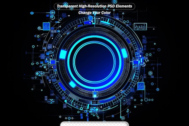 PSD fonte de tecnologia abstrata comunicação hitech