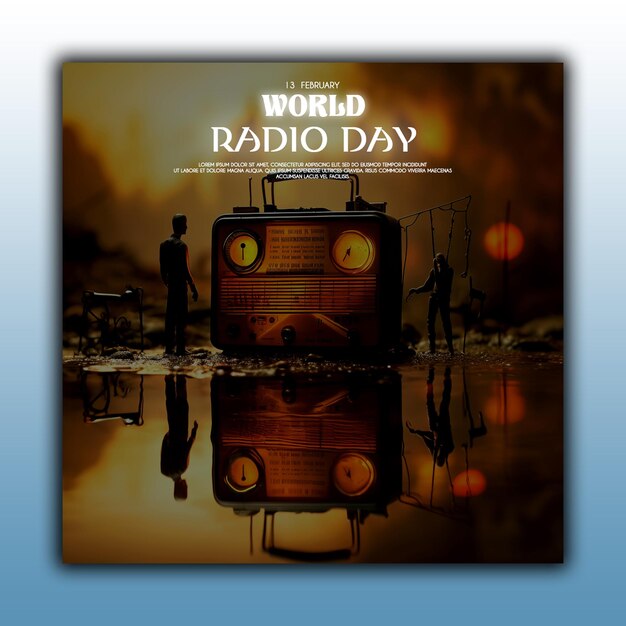 PSD fonte do dia mundial da rádio