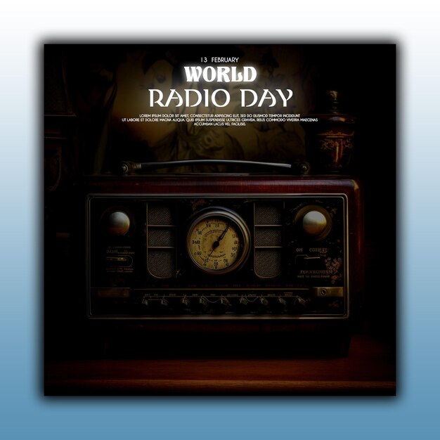 PSD fonte do dia mundial da rádio