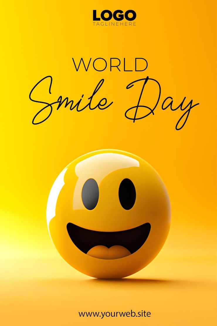 PSD fonte do dia mundial do sorriso