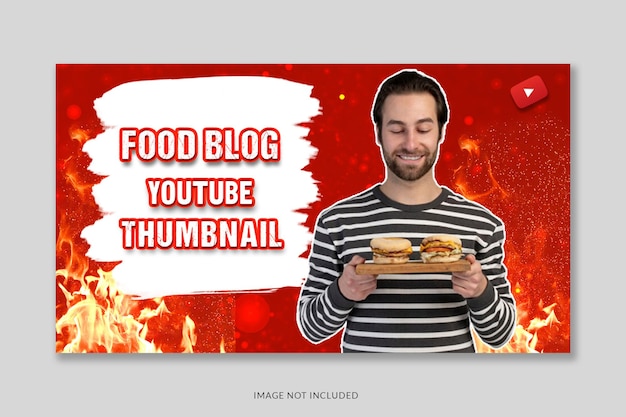 PSD food-blog-youtube-thumbnail-design oder food-liebhaber-thumbnail-design