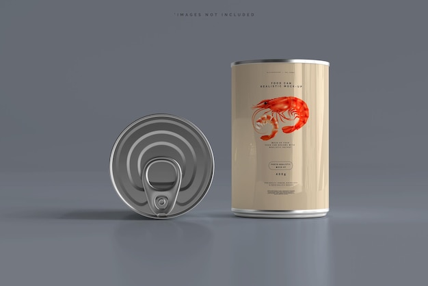 Food can mockup