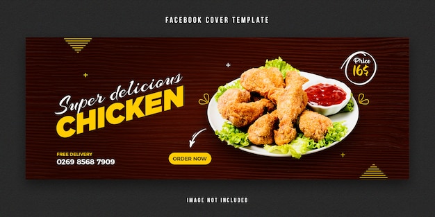 PSD food facebook cover design-vorlage