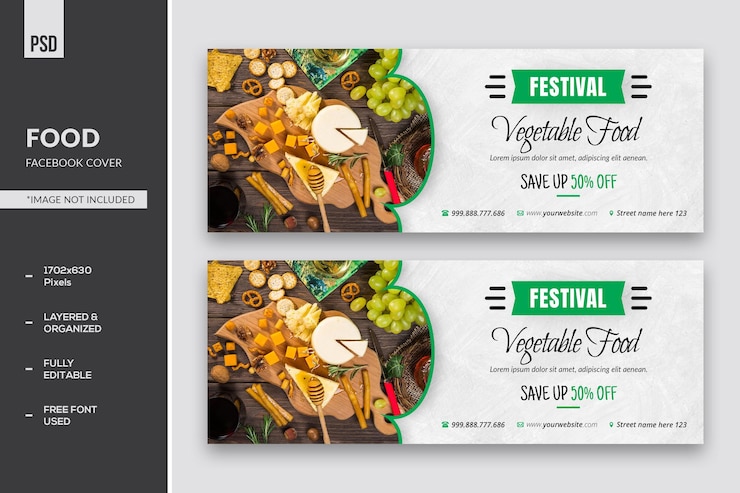 PSD food facebook cover