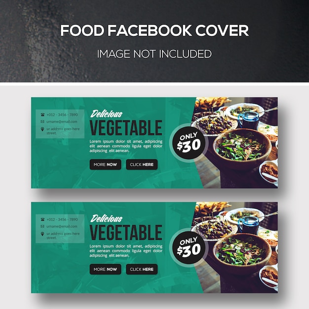 PSD food faebook cover