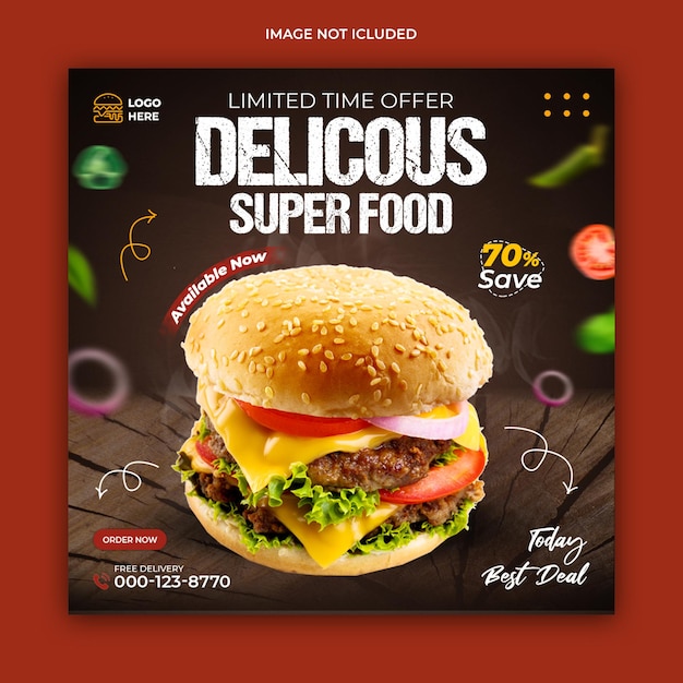 Food Instagram Social Media Post