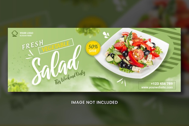 PSD food menu pizza facebook-cover-vorlage