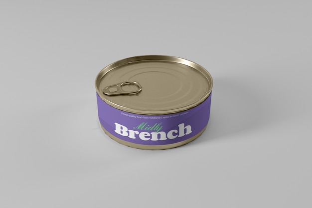 Food Tin Can Mockup