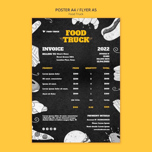 PSD food-truck-template-design