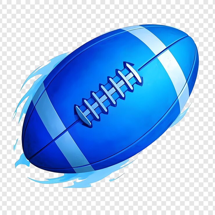 PSD le football américain isolé sur un fond transparent