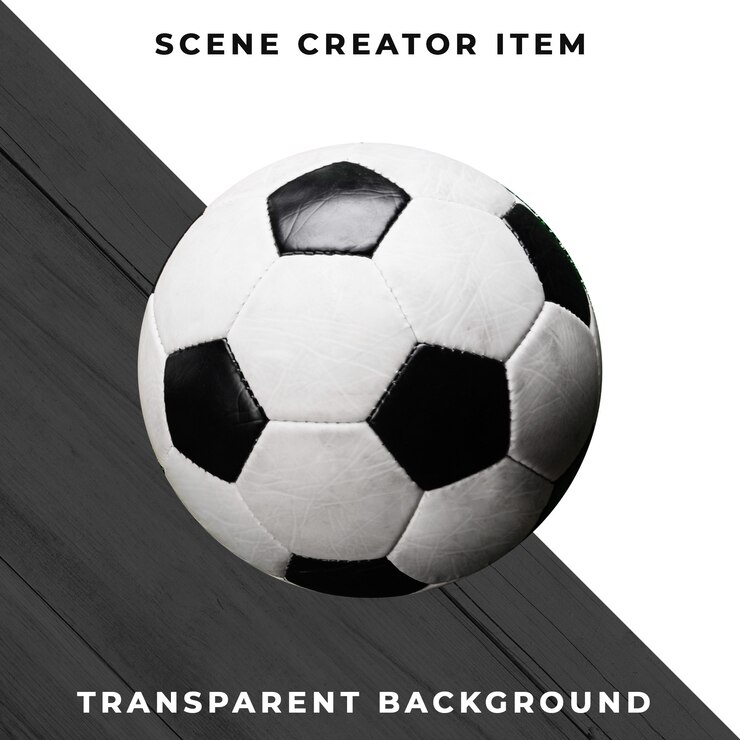 PSD football sur fond transparent