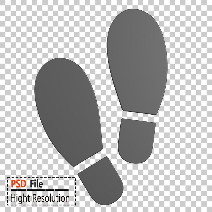 PSD footprints icon