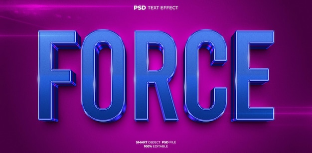 PSD forcer l'effet de texte modifiable en 3d