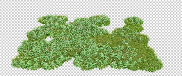 Forêt Sur Fond Transparent Illustration De Rendu 3d