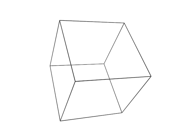 Forma 3d abstracta de estructura metálica de malla poligonal