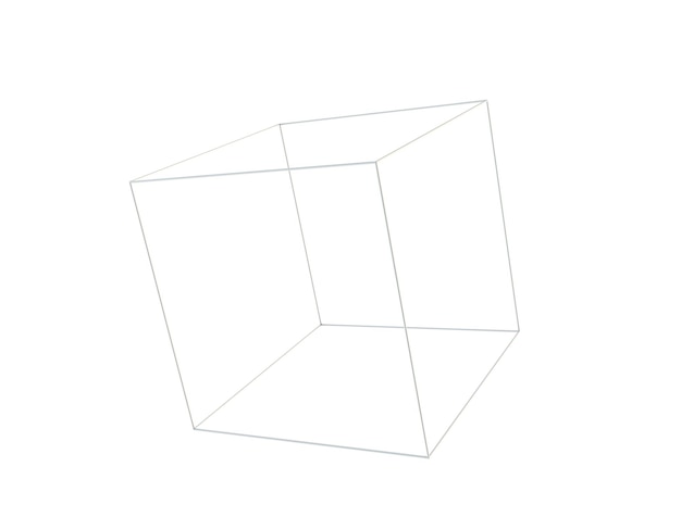 Forma 3d astratta wireframe mesh poligonale