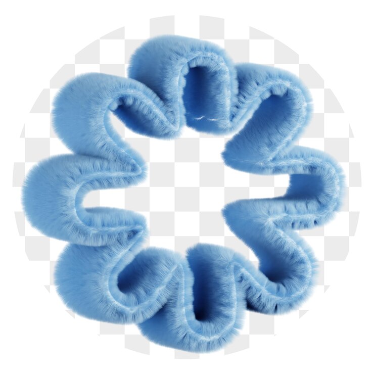 PSD forma abstrata de estrela azul fofa em renderização 3d