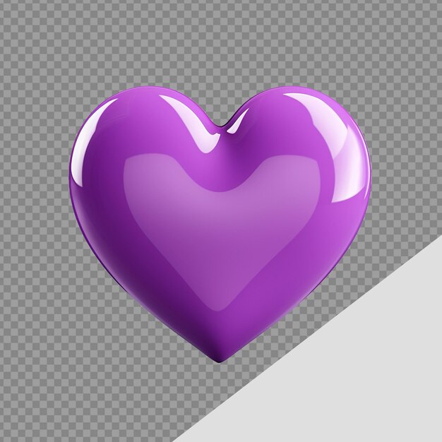 La forma del amor png aislada en un fondo transparente