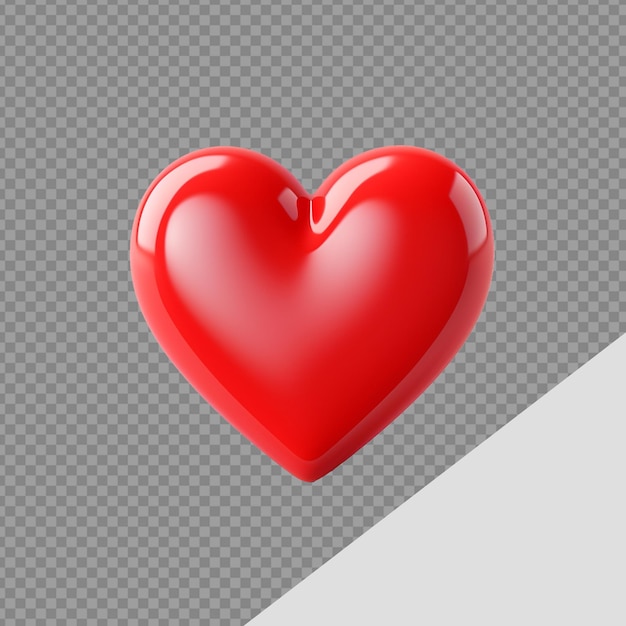 Forma de amor png isolado em fundo transparente