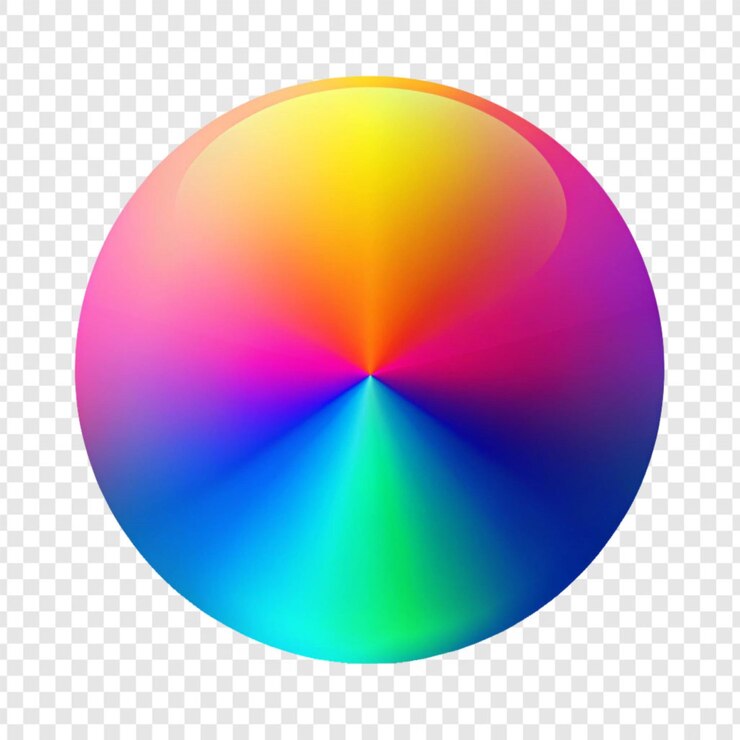 PSD forma de gradiente isolada em fundo transparente
