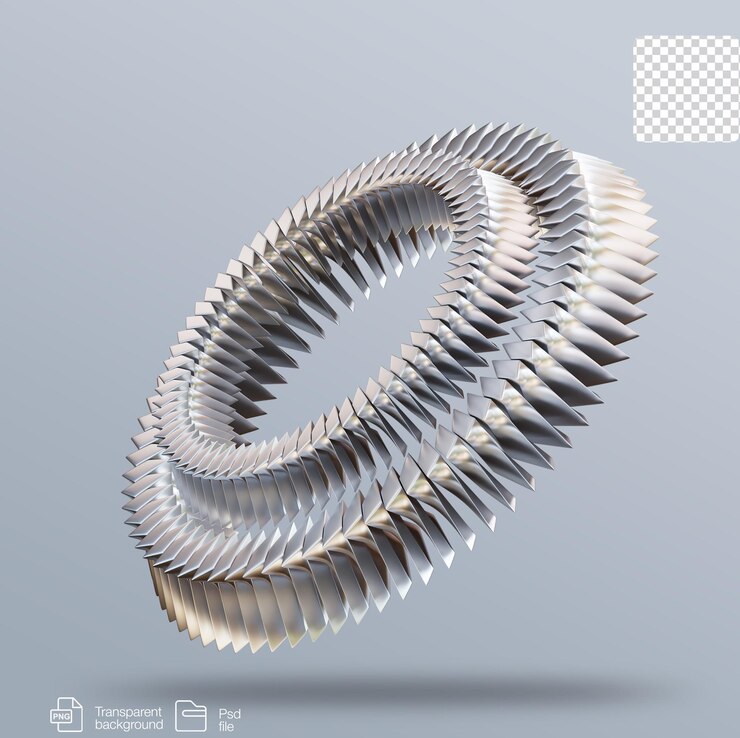 PSD forma de renderização 3d abstrata