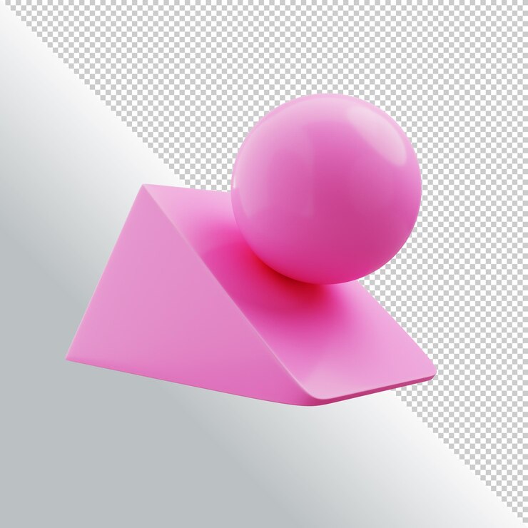 PSD forma geométrica abstracta con cubos aislados sobre fondo transparente representación 3d