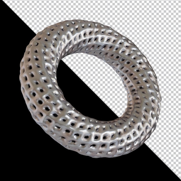 PSD forma geométrica abstracta diseño de material de arcilla de metal futurista representación 3d