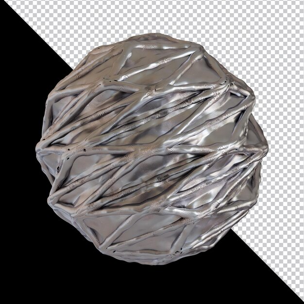 Forma geométrica abstracta diseño de material de arcilla de metal futurista representación 3d