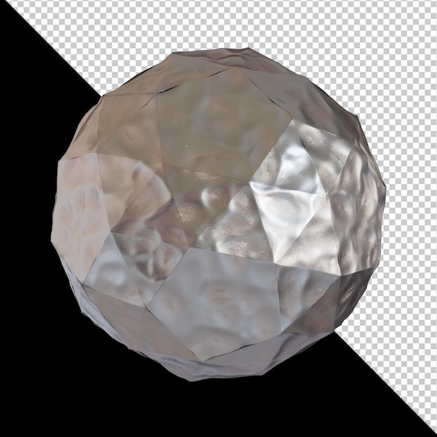 Forma geométrica abstracta diseño de material de arcilla de metal futurista representación 3d