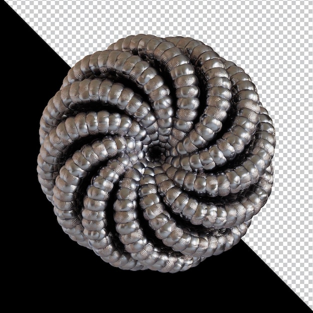 Forma geométrica abstracta diseño de material de arcilla de metal futurista representación 3d