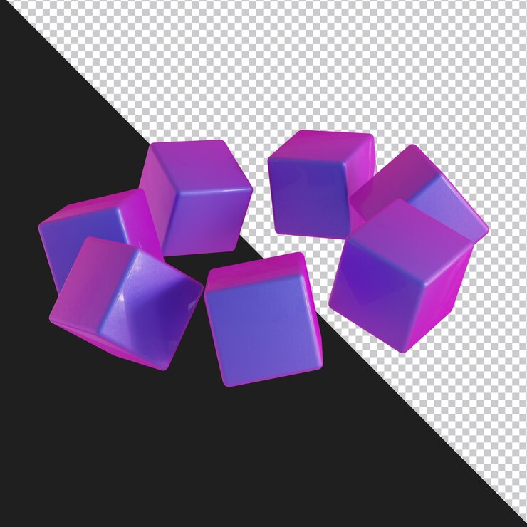 PSD forma geométrica abstracta diseño de material degradado futurista representación 3d