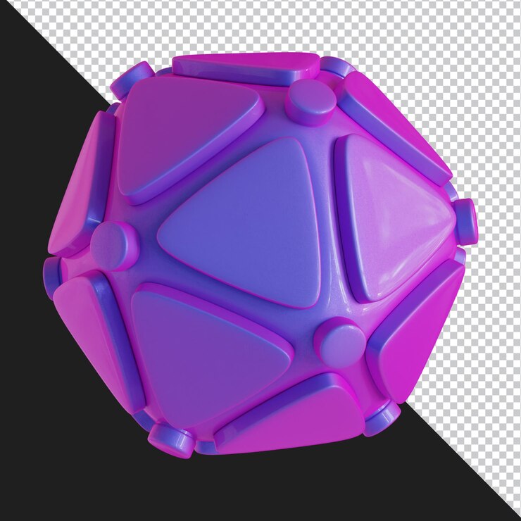 PSD forma geométrica abstracta diseño de material degradado futurista representación 3d