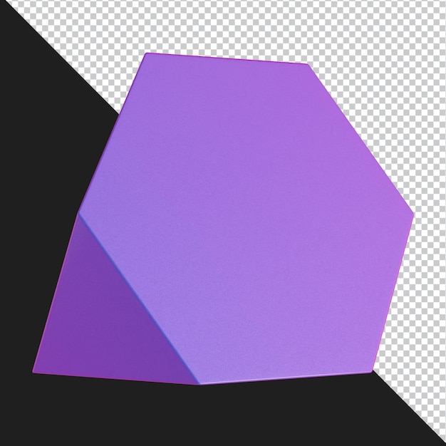 Forma geométrica abstracta diseño de material degradado futurista representación 3d