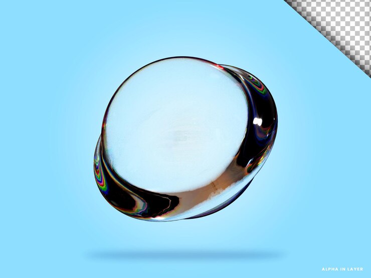 PSD forma geométrica abstracta diseño de material de vidrio de dispersión futurista representación 3d