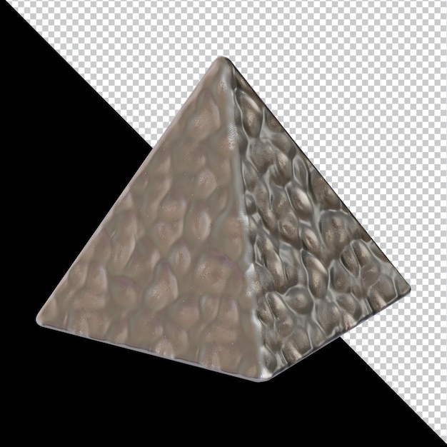 Forma geometrica astratta futuristico metallo argilla materiale design rendering 3d