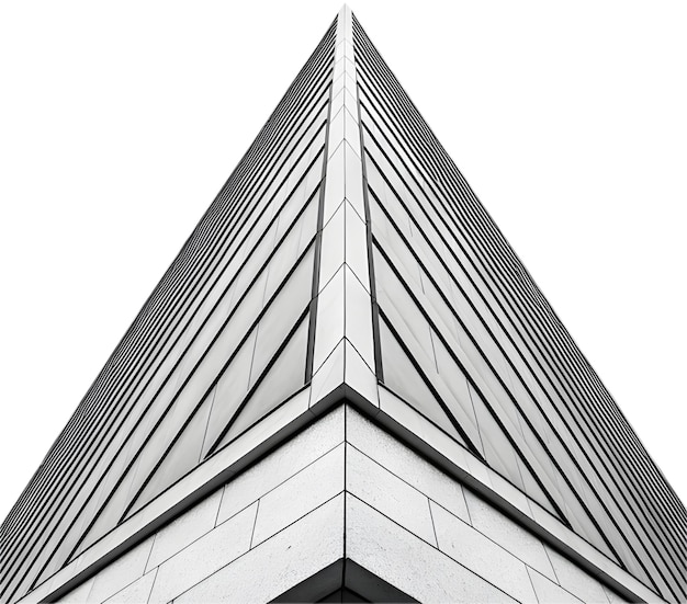 Forma geométrica simétrica abstrata e elegante com perfeita precisão equilibrada