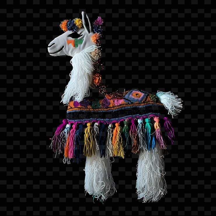 PSD forma de llama en material de lana semitransparente con colecciones de arte de formas abstractas de animales de li blanco