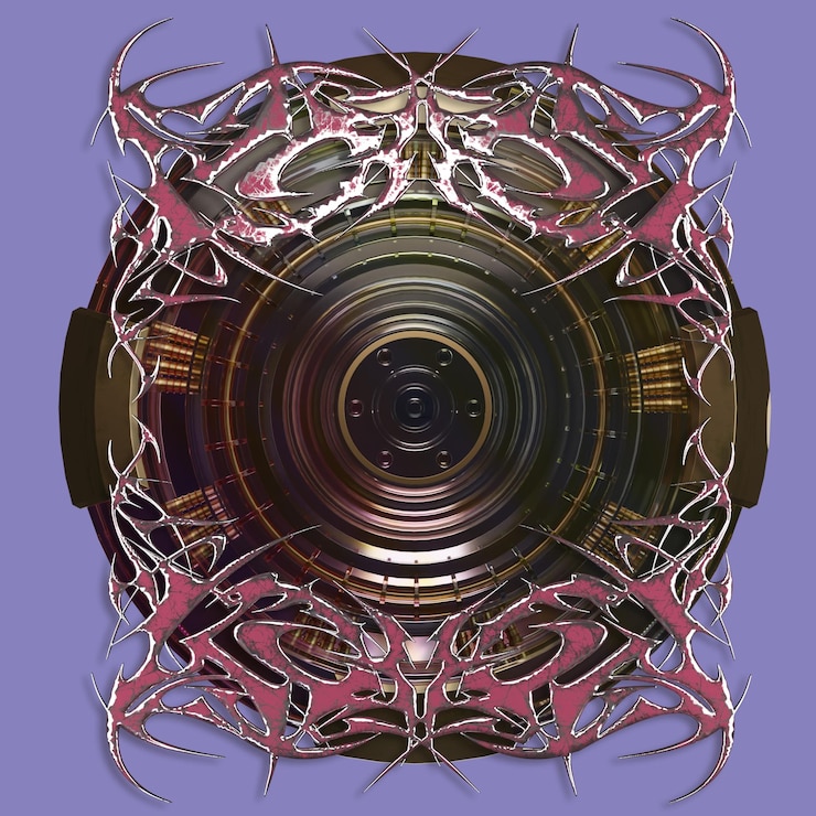 PSD la forma de renderización 3d tribal
