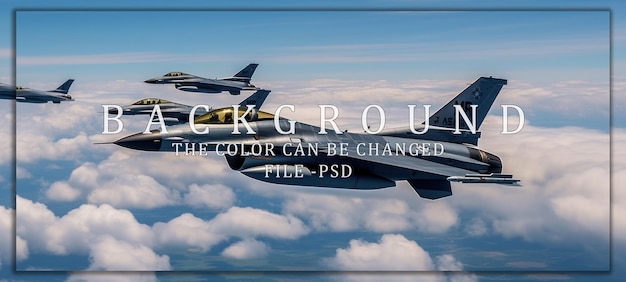 Formación de vuelo del Halcón de Combate F16