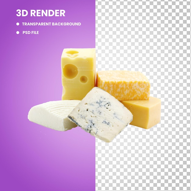 Formaggio fresco PNG Immagine per disegni culinari Formaggio a fette PNG per sandwich Grafica Formaggio realistico