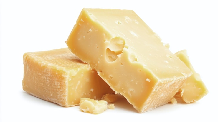 PSD formaggio gruyere isolato su uno sfondo trasparente