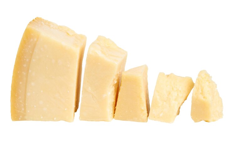 PSD formaggio parmigiano su sfondo vuoto
