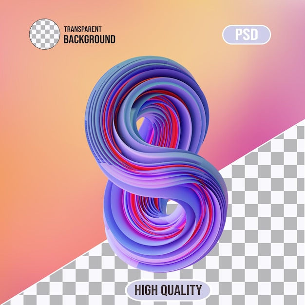 Formas 3D holológicas abstractas
