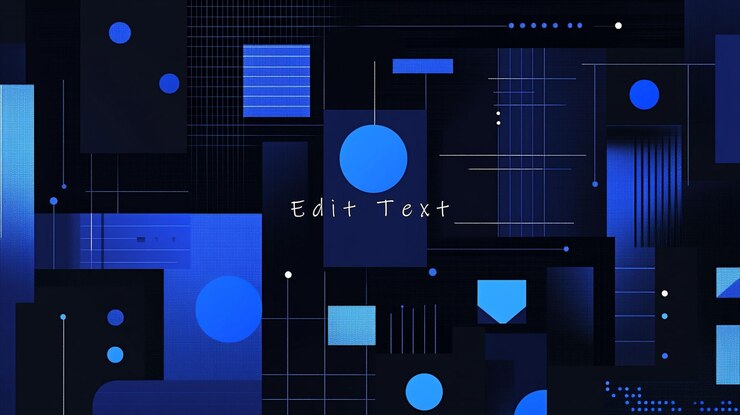 PSD las formas geométricas abstractas de color azul oscuro de fondo